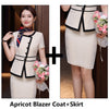 Formal Women Business Suits with2 Piece Set Skirt and Tops Professional Ladies Office Work Wear Blazers Set with Scarf Ol Styles
