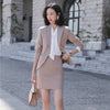 Formal Women Skirt Suit Blazer and Jacket Sets Ladies Work Wear Business Office Uniform Styles Elegant Slim