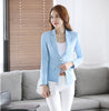 Formal Women Work Wear Blazers and Jackets Purple Elegant Slim Ladies Office Clothes Beauty Salon Uniform  Style