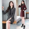 Fragrance Womens Winter Tweed 2 Piece Skirt Suits Slim Female Office Suit With Skirts Woolen Skirts Business Conjunto Feminino