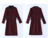 Fragrance Womens Winter Tweed 2 Piece Skirt Suits Slim Female Office Suit With Skirts Woolen Skirts Business Conjunto Feminino