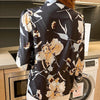 France style elegant printing ladies shirts 2023 Spring Summer Women's Blouses Long Sleeve Shirts Tops Blusas Mujer