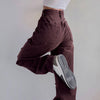 Frayed elastic retro hole loose and thin European and American Harajuku street hip-hop trend Y2K straight jeans women