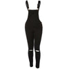 Jumpsuit 2022 Women Loose Denim Bib Hole Pants Overalls Jeans Demin Trousers S40
