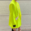 2023 Autumn Neon Yellow Blazers For Women Stylish High Street Casual Blazer Jackets