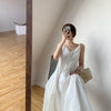 French white suspender dress women's summer 2022 seaside holiday Changsha beach skirt super fairy Sanya
