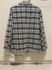 French woolen double-breasted plaid loose blazer women winter thick tweed temperament small suit