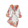 Full Garden Spring Collection 2022 Spring Explosive Set Two-piece Palace Style Puff Sleeve Shirt + Wide Leg Shorts