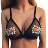Funny Lovely Women Girl Crop Top Floral Embroidery Bralette Cute Ice Cr Rainbow Female Bra Strappy Triangle Unpadded Lingerie