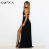 GACVGA Sexy Women Sleeveless Summer Dress Halter Neck Lace Crochet Evening Maxi Long Dress Backless Beach Party Dresses Vestido