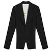 GALCAUR Back Patchwotk Metal Chain Women's Blazer Coat Lapel Collar Long Sleeve Hollow Out  For Female Causal Coat Fashiont Tide