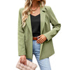 GAOVOT Casual Small Suit For Women 2023 Ladies Autumn Solid Color Long Sleeve Single Button Professional Jacket