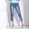 Ladies Embroidered Jeans Woman 2022 Female Jean Pants Slim Women Jeans Femme Feminino Pants Women Plus Size Denim Jean