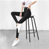 GCAROL Women Mid Waist Magic Pencil Pants  Wealth Fabric Stretch Ankle Length Bottom Pants In Spring Autumn Summer