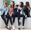 GCAROL Women Mid Waist Magic Pencil Pants  Wealth Fabric Stretch Ankle Length Bottom Pants In Spring Autumn Summer