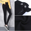 GCAROL Women Mid Waist Magic Pencil Pants  Wealth Fabric Stretch Ankle Length Bottom Pants In Spring Autumn Summer