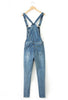 Women Ripped Denim Jumpsuits Casual Sexy Stretch Romper Ladies'Denim Pencil Overalls Stretch Slim Dungarees For 4 season
