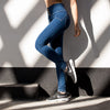 GENPRIOR High Waist Push Up Hip Denim Pants Women Elastic Fitness Slim Jeans Leggings Female Spring Fitness Long Casual Pants