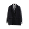 Ladies Blazers Suit Women 2022 New Stripes Double Breasted Splicing Women Blazer Ladies Blazer Coat Womens Casual Wear