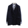 Ladies Blazers Suit Women 2022 New Stripes Double Breasted Splicing Women Blazer Ladies Blazer Coat Womens Casual Wear