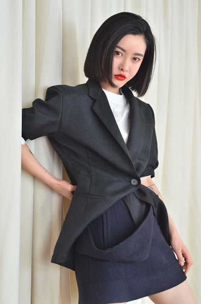 Women Blazer Womens Jackets 2022 Spring Autumn Linen Retro Half Sleeves Suit Women Ladies Blazer Jacket Black Suit Coat