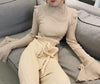 Women T shirt Tee Tops Autumn Shirt Retro Tshirts Sexy Bottoming Spring T-shirt Sli  Long Sleeved  Vintage 2022