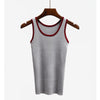 New Knitted Women Tank Top Euro Style Sleeveless T Shirt Fashion Casual Summer Vest Female Tee Shirt