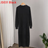 GIGOGOU  Mink Cashmere Bodycon Dresses For Women Long Knit Sweater Dress Korean  Winter Thick Warm Maxi Midi Dress
