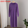 GIGOGOU  Mink Cashmere Bodycon Dresses For Women Long Knit Sweater Dress Korean  Winter Thick Warm Maxi Midi Dress