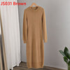 GIGOGOU  Mink Cashmere Bodycon Dresses For Women Long Knit Sweater Dress Korean  Winter Thick Warm Maxi Midi Dress