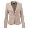 2022 New Spring Slim Women Blazer Coat Casual Women Jacket Long Sleeve One Button Suit Ladies Blazers Work Wear 1377