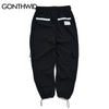 GONTHWID 2023 Pockets Cargo Harem Pants Mens Casual Joggers Baggy Tactical Trousers Harajuku Streetwear Hip Hop Swag