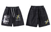 GONTHWID Denim Jean Shorts Harajuku Graffiti Print Short Pants Streetwear Mens Hip Hop Summer Casual Shorts Denim Pants