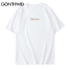 GONTHWID Embroidery Planets Stars Tees Shirts Streetwear Harajuku Casual Short Sleeve Tshirts Mens Hip Hop Summer Tops