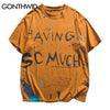 GONTHWID Harajuku Graffiti Print Streetwear T-Shirts Hip Hop Casual Short Sleeve Tshirts Men Summer Hipster Tops Tees