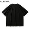 GONTHWID Harajuku Tees Shirts Girl Poster Cotton Tshirts Streetwear T-Shirts Mens Hip Hop Short Sleeve Casual Loose Tops