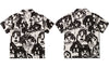 GONTHWID Hawaiian Beach Shirts Harajuku Graffiti Cartoon Print Shirt Streetwear Hip Hop Summer Casual Aloha Button Tops