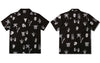 GONTHWID Hawaiian Shirts Streetwear Skull Skeleton Print Beach Shirt Streetwear Hip Hop Casual Tropical Harajuku Button Tops
