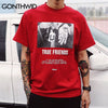 GONTHWID Hip Hop Hands Printed Short Sleeve T Shirts 2023 Spring Summer Casual Cotton Tops Tees Mens Streetwear Tshirts