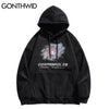 GONTHWID Hoodies Streetwear Hip Hop Galaxy Universe Print Hooded Sweatshirts Harajuku Mens Casual Fleece Pullover Tops Coats