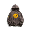 GONTHWID Hoodies Streetwear Hip Hop Zipper Pocket Smile Face Patchwork Hooded Sweatshirts Harajuku Casual Pullover Tops