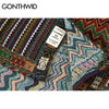 GONTHWID National Style Color Block Geometric Pattern Long Sleeve Tees Shirts Streetwear Hip Hop Harajuku Casual Loose Shirt Top