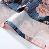 GONTHWID Shirts Hip Hop Harajuku Graffiti Flowers Floral Print Long Sleeve Shirt Men Casual Loose Button Streetwear Tops