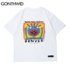 GONTHWID Short Sleeve Tees Hip Hop Men Streetwear Funny Cartoon Print Cotton T-Shirts Casual Harajuku Loose Tshirts Tops