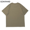 GONTHWID Short Sleeve Tees Hip Hop Men Streetwear Funny Cartoon Print Cotton T-Shirts Casual Harajuku Loose Tshirts Tops
