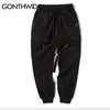 GONTHWID Side Pockets Ribbon Buckles Cargo Harem Pants 2023 Hip Hop Casual Joggers Pants Streetwear Sweatpants Trousers