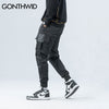 GONTHWID Side Zipper Pockets Cargo Harem Joggers Pants Men 2023 Hip Hop Casual Harajuku Streetwear Sweatpant Trousers Male Pants