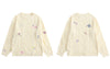 GONTHWID Sweaters Hip Hop Embroidery Flower Heart Knitted Jumpers Sweater Harajuku Loose Casual Streetwear Knitwear Tops