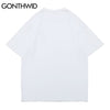 GONTHWID T-Shirts Men Hip Hop Casual Gothic Punk Rock Poster Print Short Sleeve Tees Cotton Harajuku Streetwear Tshirts Tops