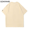 GONTHWID Tees Shirt Hip Hop Summer Men Streetwear Painting Print Short Sleeve T-Shirts Cotton Harajuku Casual Loose Tops